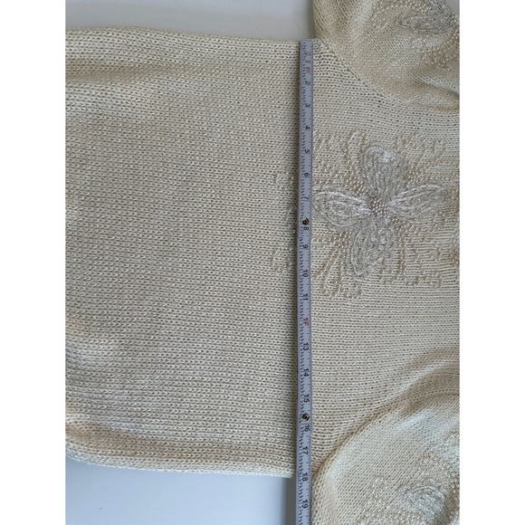 Joann Bryant Beaded Embroidered Butterfly Sweater - Picture 11 of 12